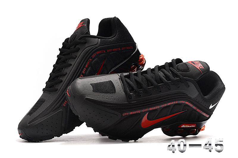 New Men Nike Shox R4 Black Red